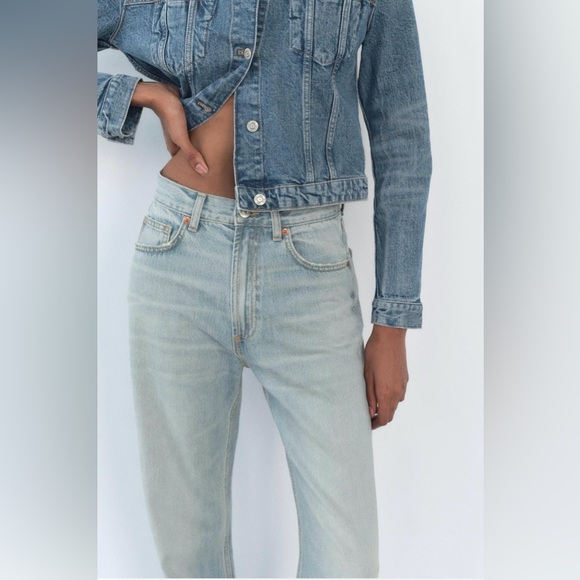 FULL LENGTH TRF HIGH RISE WIDE LEG JEANS - Picture 8 of 9